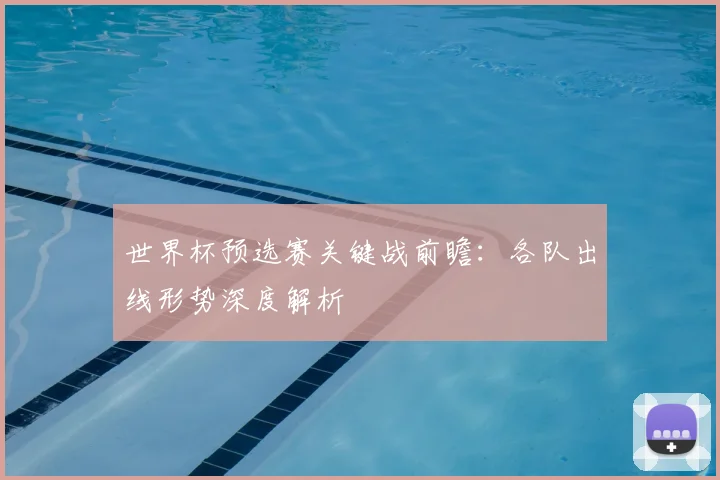 世界杯预选赛关键战前瞻:各队出线形势深度解析